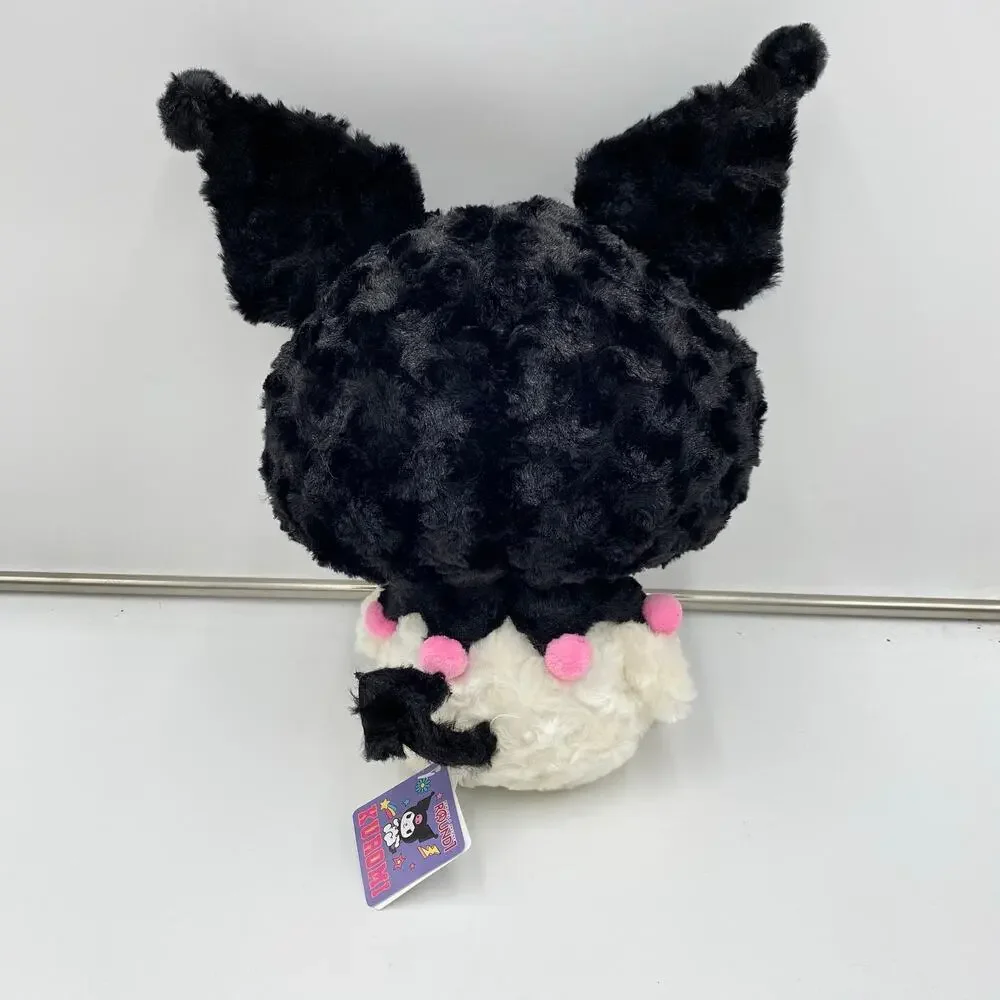 Sanrio X Round One Exclusive Kuromi Rose Boa Black Fluff 14